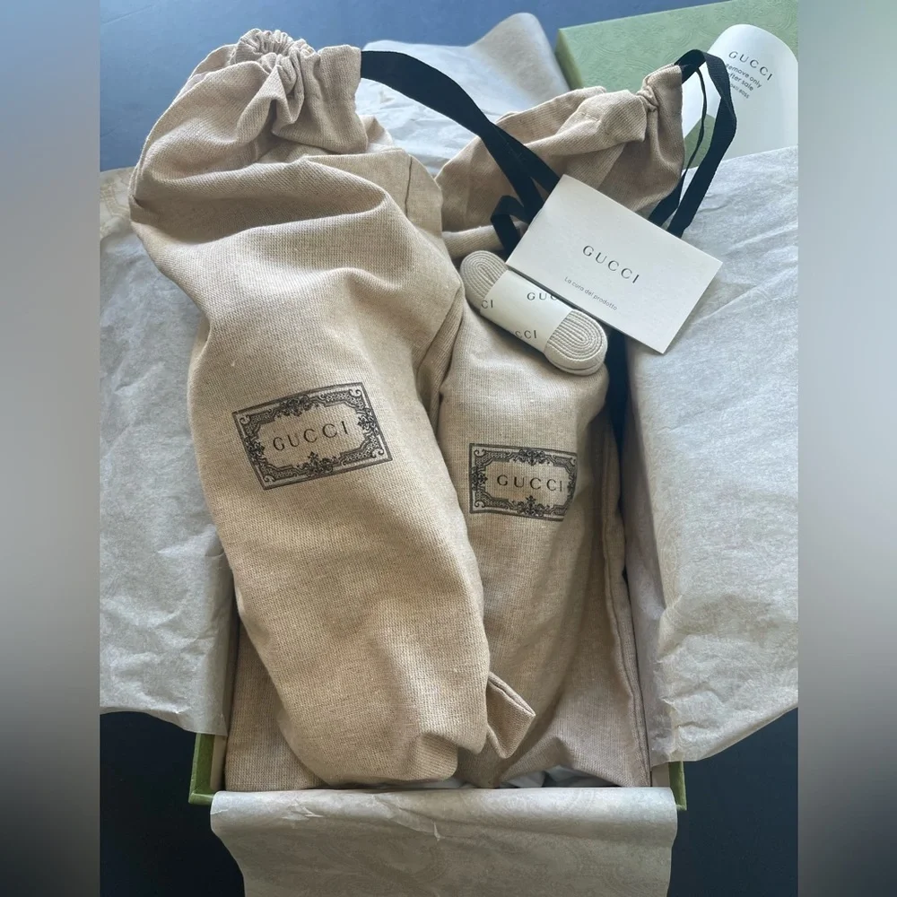 New GG GUCCI TENNIS 1977 SNEAKER Wmn42-US12 - Picture 15 of 16